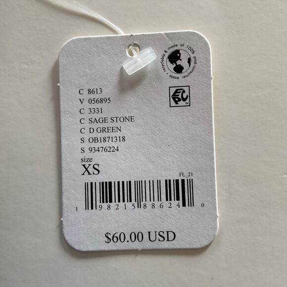 Free People FP MOVEMENT Hot Shot Hooded Layer Slouchy Fit Hoodie XS Sage Stone - Picture 7 of 12